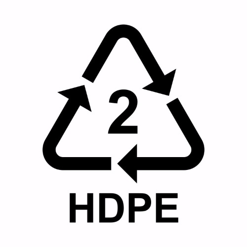 Plastic Code 2 HPDE Symbol